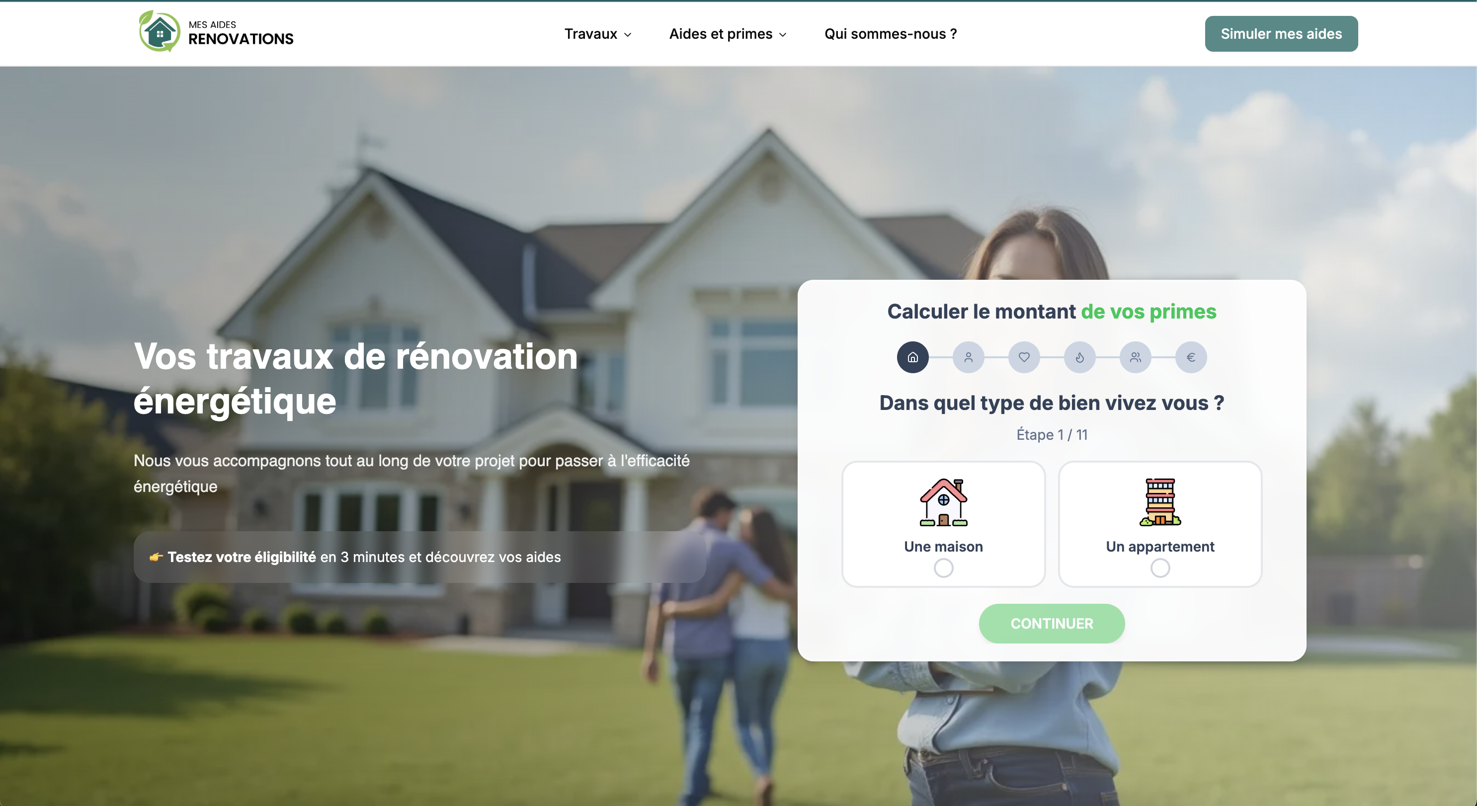 Mes aides renovations — Application web complète avec dashboard admin et analytics avancés