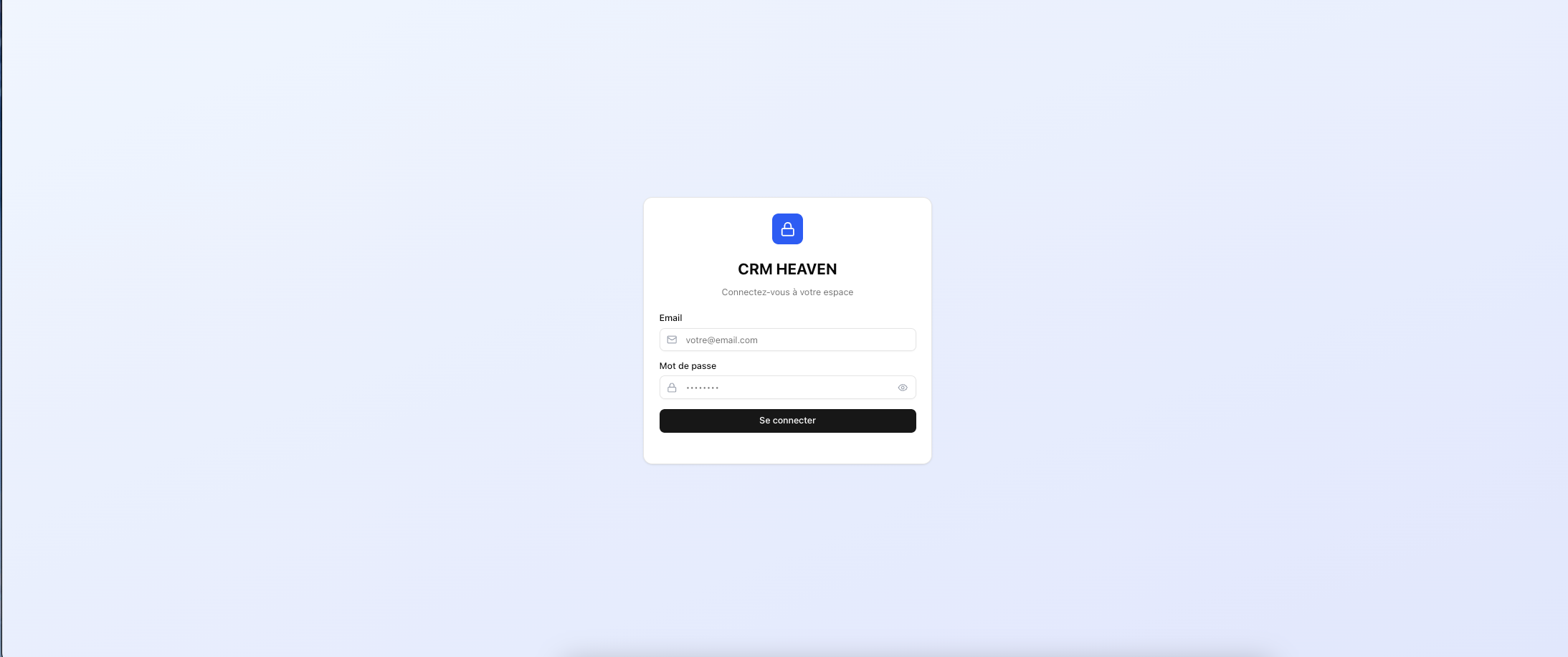 CRM-Heaven — Développement d'un CRM interne sur mesure
